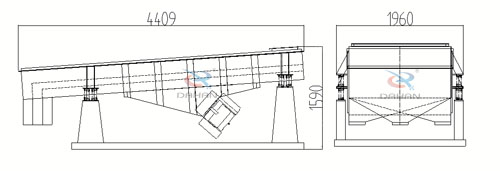 1540直線(xiàn)篩結構圖